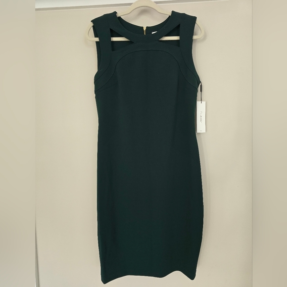 NWT Green Calvin Klein Dress - Picture 3 of 5